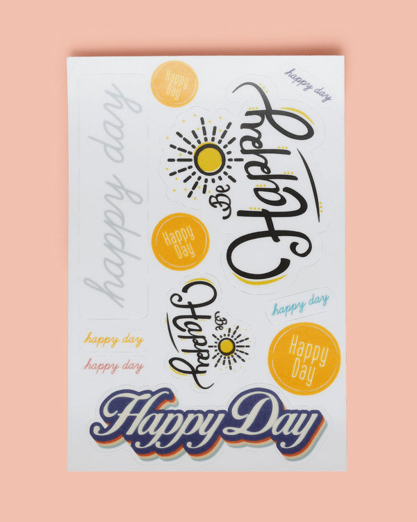 Happy Day Vinyl Sticker Pack